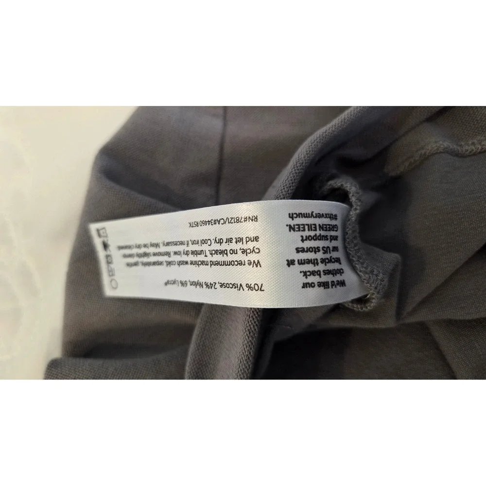 Eileen‎ Fisher Leggings Slim Tapered Stretch Gray Minimalist Plus Size 2X